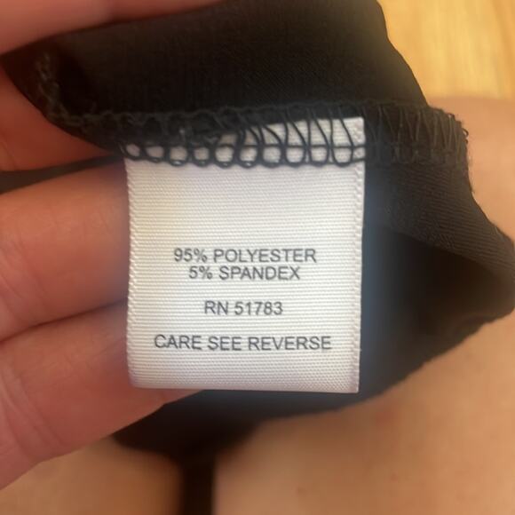 Studio Y Embellished Black Flutter Sleeve Tank - Large - Picture 7 of 7